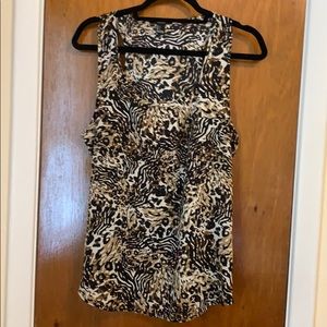 Forever21 animal print sleeveless top